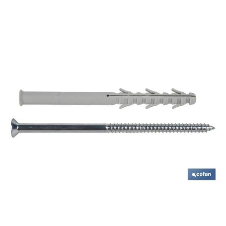 TACO LARGO DE GOLPE CON TORNILLO TORX Ø10 X 120 MM   CAJA 50 UNID.