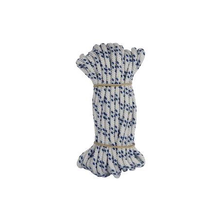 MADEJA CUERDA TRENZADA POLI 6MM 10M BLANCO