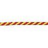 CARRETE CUERDA TR. HELICO. 14MM 100 MTS ROJO/AMR