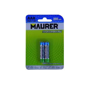 PILA MAURER RECARGABLE HR-3 / AAA (BLISTER 2 PIEZAS)
