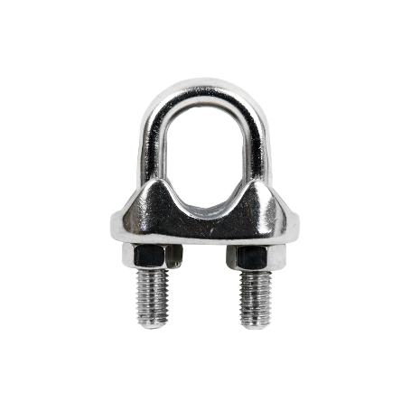 SUJETACABLES ACERO INOXIDABLE M-8   CAJA 10 UNID.