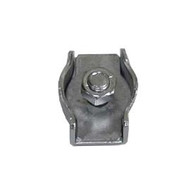 SUJETACABLES PLANO SIMPLE M-2 INOX   CAJA 10 UNID.