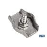 SUJETACABLES PLANO SIMPLE M-4 INOX VENTA UNITARIA