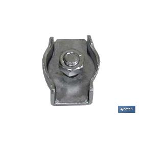 SUJETACABLES PLANO SIMPLE M-6 INOX VENTA UNITARIA