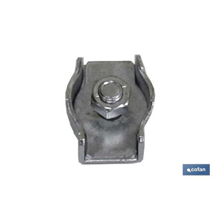 SUJETACABLES PLANO SIMPLE M-6 INOX VENTA UNITARIA
