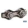 SUJETACABLES PLANOS DOBLES INOX. M-4 VENTA UNITARIA