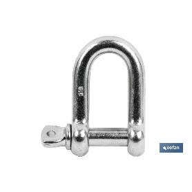 GRILLETE RECTO INOX M-4 VENTA UNITARIA