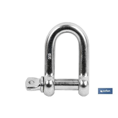 GRILLETE RECTO INOX M-12 VENTA UNITARIA