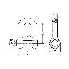 GRILLETE RECTO INOX M-16   CAJA 5 UNID.