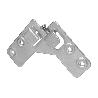 COLGADOR ESCUADRA DOBLE ZINCADO 59X59 MM   CAJA 40 UNID.