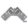 COLGADOR ESCUADRA DOBLE ZINCADO 59X59 MM VENTA UNITARIA