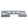 PLACA COLGADOR DOBLE 130 MM CON HUECO 42 MM   CAJA 50 UNID.