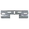 PLACA COLGADOR DOBLE 130 MM CON HUECO 42 MM VENTA UNITARIA