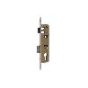CERRADURA DE EMBUTIR + CERRADERO D85 E23 (LEVA CORTA) NÍQUEL (PUERTAS DE METAL)