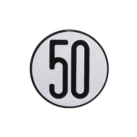 PLACA DE VELOCIDAD HOMOLOGADA 50