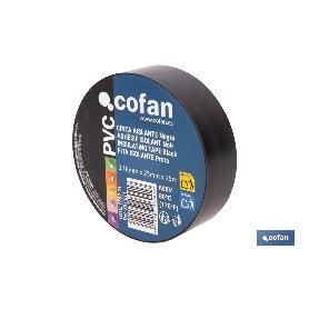 CINTA AISLANTE 180 MICRAS NEGRA 25 MM X 25 M VENTA UNITARIA