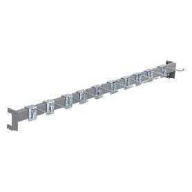 BARRA DE CARGA 1000X40X20MM CON 10 GANCHOS 10CM