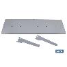 CONJUNTO BANDEJA BLANCA 1000X300MM CON 6 ORIFICIOS DE 9 MM