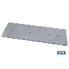 CONJUNTO BANDEJA BLANCA 1000X300MM CON 6 ORIFICIOS DE 9 MM