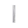 PACK 2 CREMALLERAS PARED PARA ESTANTERÍAS 2400X30X25 MM