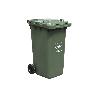 CONTENEDOR 2 RUEDAS 240LT COLOR VERDE