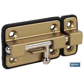 PASADOR BASE PLÁSTICO DORADO 50 MM VENTA UNITARIA