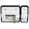 PASADOR BASE PLÁSTICO DORADO 80 MM VENTA UNITARIA