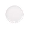 VAJILLA DE PORCELANA EN RELIEVE COLOR BLANCO ESMALTADO 16 PIEZAS