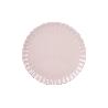 VAJILLA DE PORCELANA EN RELIEVE COLOR ROSA NUDE ESMALTADO 16 PIEZAS