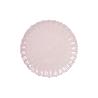 VAJILLA DE PORCELANA EN RELIEVE COLOR ROSA NUDE ESMALTADO 16 PIEZAS