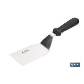 ESPÁTULA ACODADA INOXIDABLE PARA BARBACOA 27,5 X 7,5 CM