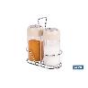 SET DE SALERO Y PIMENTERO GAMA LAUREL COLOR BEIGE