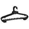 PACK DE 6 PERCHAS NEGRAS 38 X18 CM