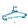 PACK DE 6 PERCHAS AZULES CLARO  38 X18 CM