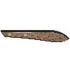 PACK 3 CUCHILLO DE MESA CON FILO HOJA 10CM  MODELO GULASH COLOR NOGAL