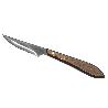 PACK 3 CUCHILLO DE MESA CON FILO HOJA 10CM  MODELO GULASH COLOR NOGAL