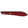 PACK 3 CUCHILLO DE MESA CON FILO HOJA 10CM  MODELO GULASH BLANCO