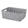 CESTA  MULTIUSOS  12L 36X28X13.5CM AZUL CIELO   CAJA 6 UNID.