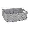 CESTA  MULTIUSOS 12L 36X28X13.5 CM BEIGE VENTA UNITARIA