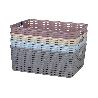 CESTA MULTIUSOS   12L 36X28X13.5CM GRIS VENTA UNITARIA