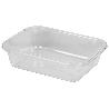 BANDEJA 18.5X14.5X5.5CM MULTIUSOS TRANSPARENTE   CAJA 6 UNID.