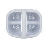 ESCURRECUBIERTOS  CON ASA BLANCO 19.5X15.5X16CM VENTA UNITARIA