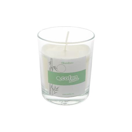 VELA AROMATICA  DE CERA VEGETAL BAMBOO 125 G   CAJA 12 UNID.