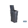 CUBO DE BASURA PARA RECICLAR 15 LITROS  COLOR GRIS 20 X 31 X 42 CM