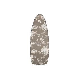 FUNDA TABLA PLANCHAR ACOLCHADA 140X60 FLORES BLANCAS