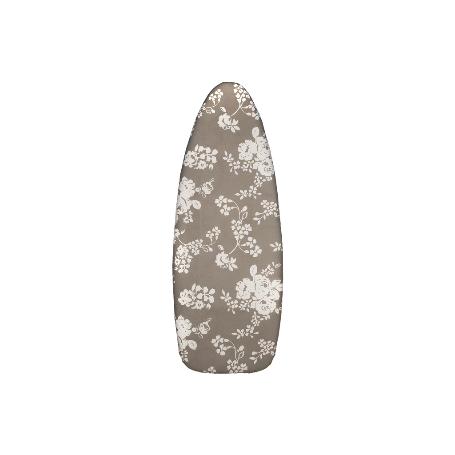 FUNDA TABLA PLANCHAR ACOLCHADA 140X60 FLORES BLANCAS