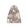 FUNDA TABLA PLANCHAR ACOLCHADA 140X60 FLORES BLANCAS