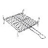 PARRILLA DOBLE ZINCADO 45X45CM