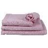 TOALLA DUCHA ROSA CLARO GR.580/M2 GAMA FLOR 70X140CM