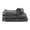 TOALLA DUCHA GRIS ANTRACITA GR.580/M2 MODELO PIEDRA 70X140CM